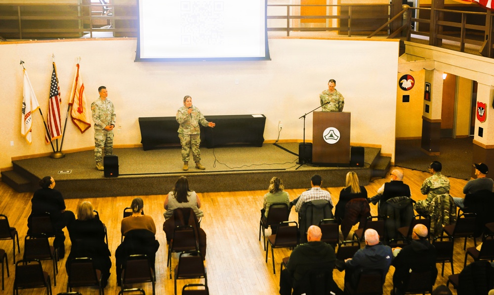 U.S. Army Garrison-Fort McCoy leaders hold first town hall for workforce of 2026