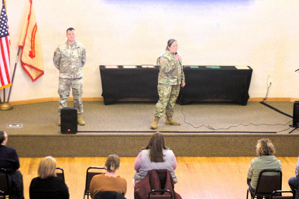 U.S. Army Garrison-Fort McCoy leaders hold first town hall for workforce of 2026