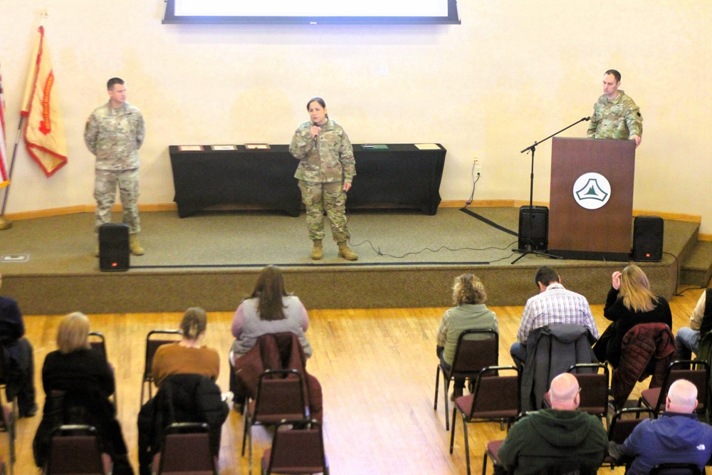 U.S. Army Garrison-Fort McCoy leaders hold first town hall for workforce of 2026