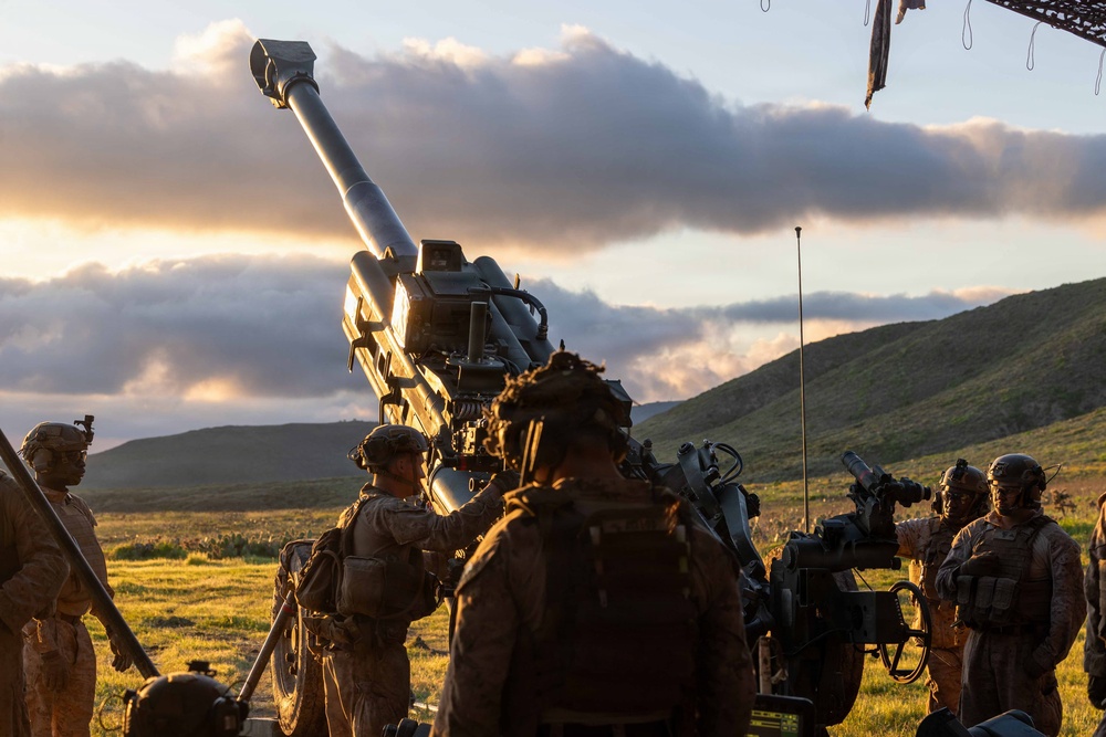 11th MEU Marines Conduct Artillery Live-Fire Training