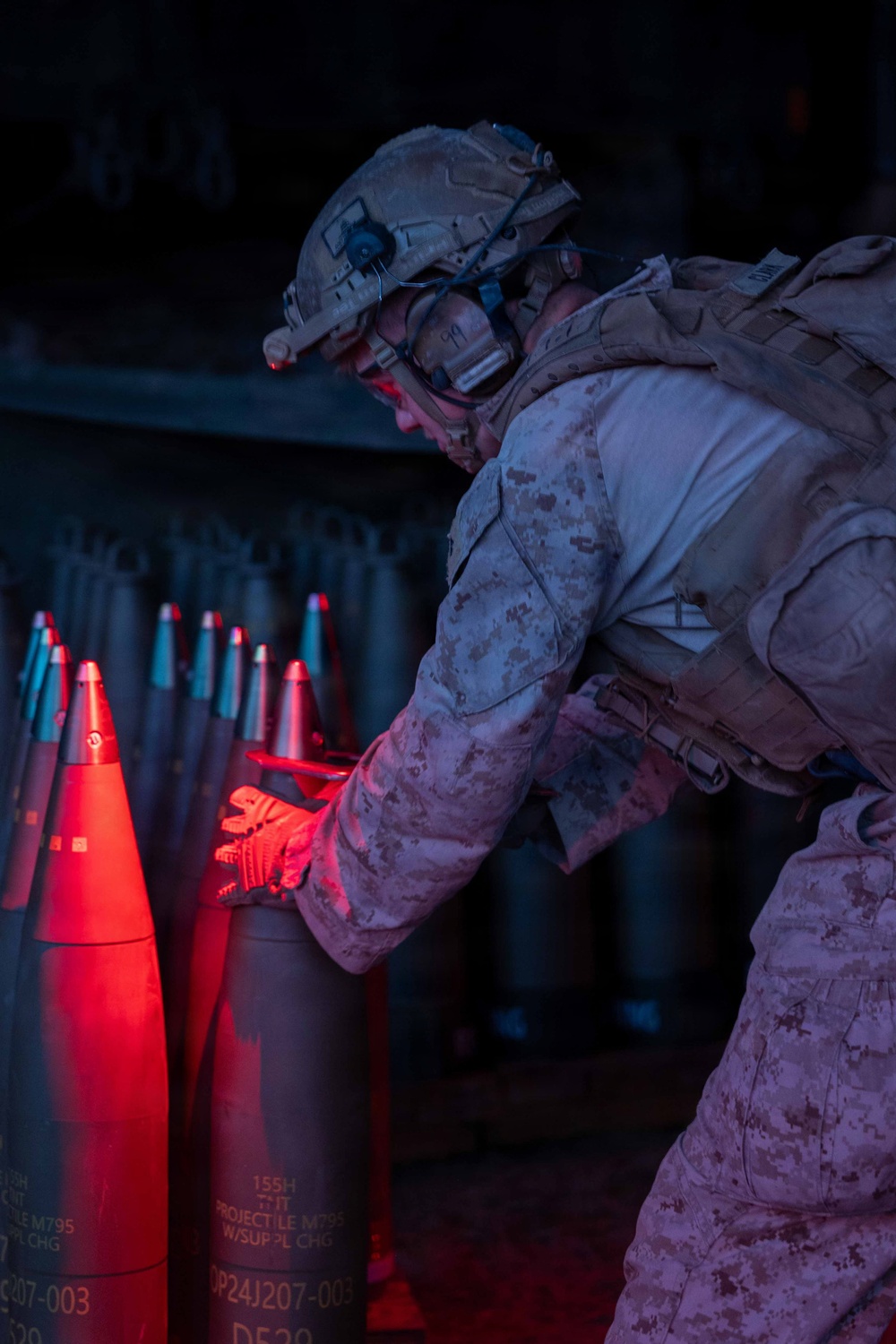 11th MEU Marines Conduct Artillery Live-Fire Training