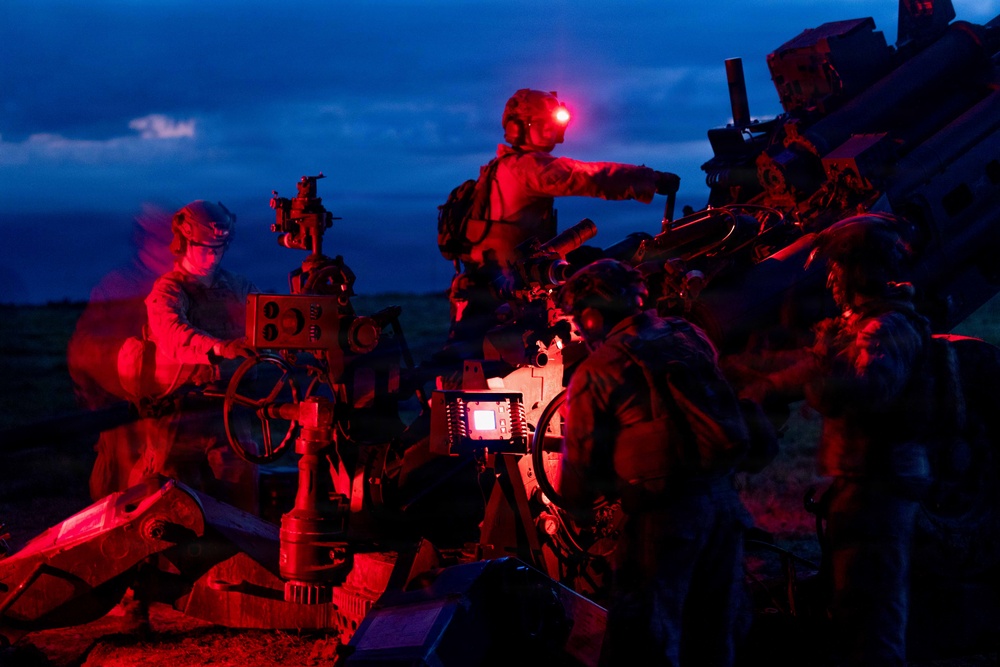 11th MEU Marines Conduct Artillery Live-Fire Training