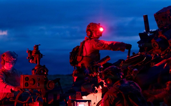 11th MEU Marines Conduct Artillery Live-Fire Training