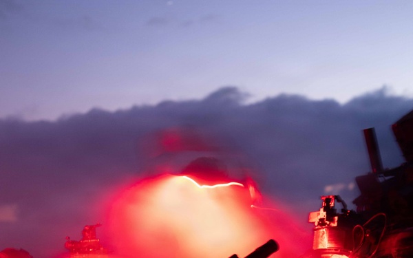 11th MEU Marines Conduct Artillery Live-Fire Training