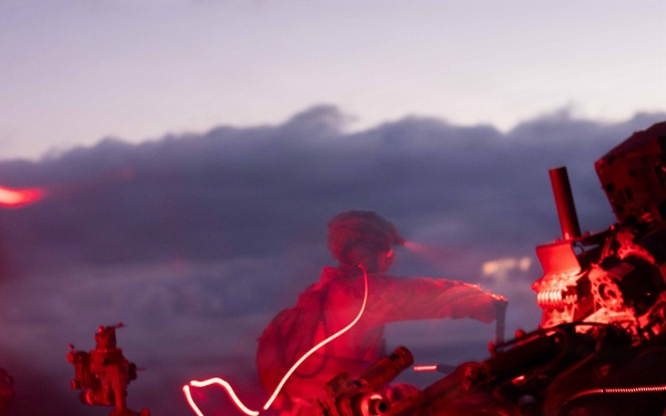 11th MEU Marines Conduct Artillery Live-Fire Training