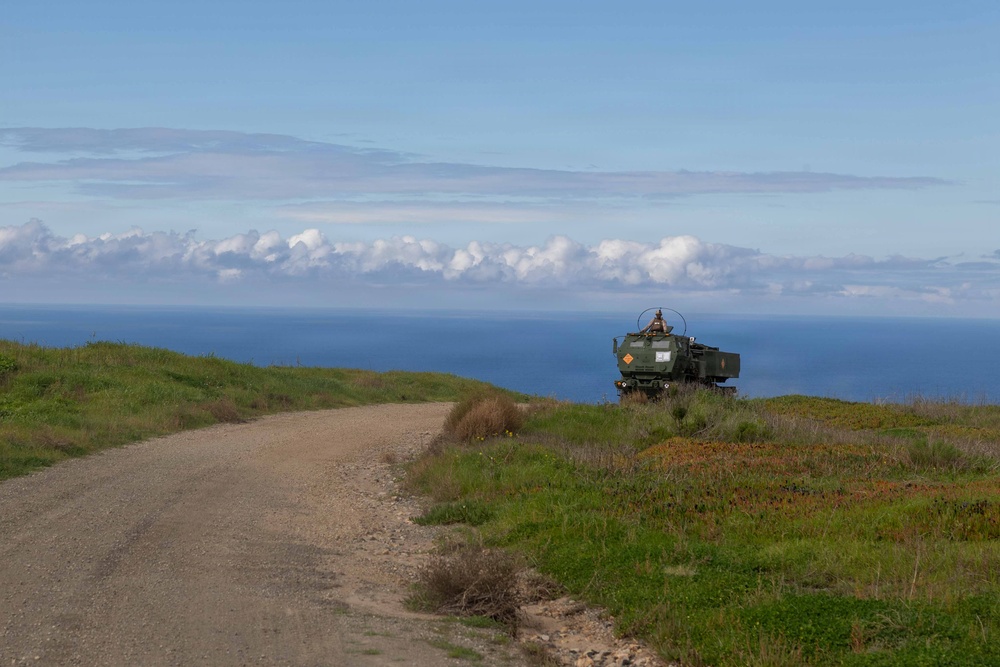 11th MEU Marines Utilize a High Mobility Artillery Rocket System