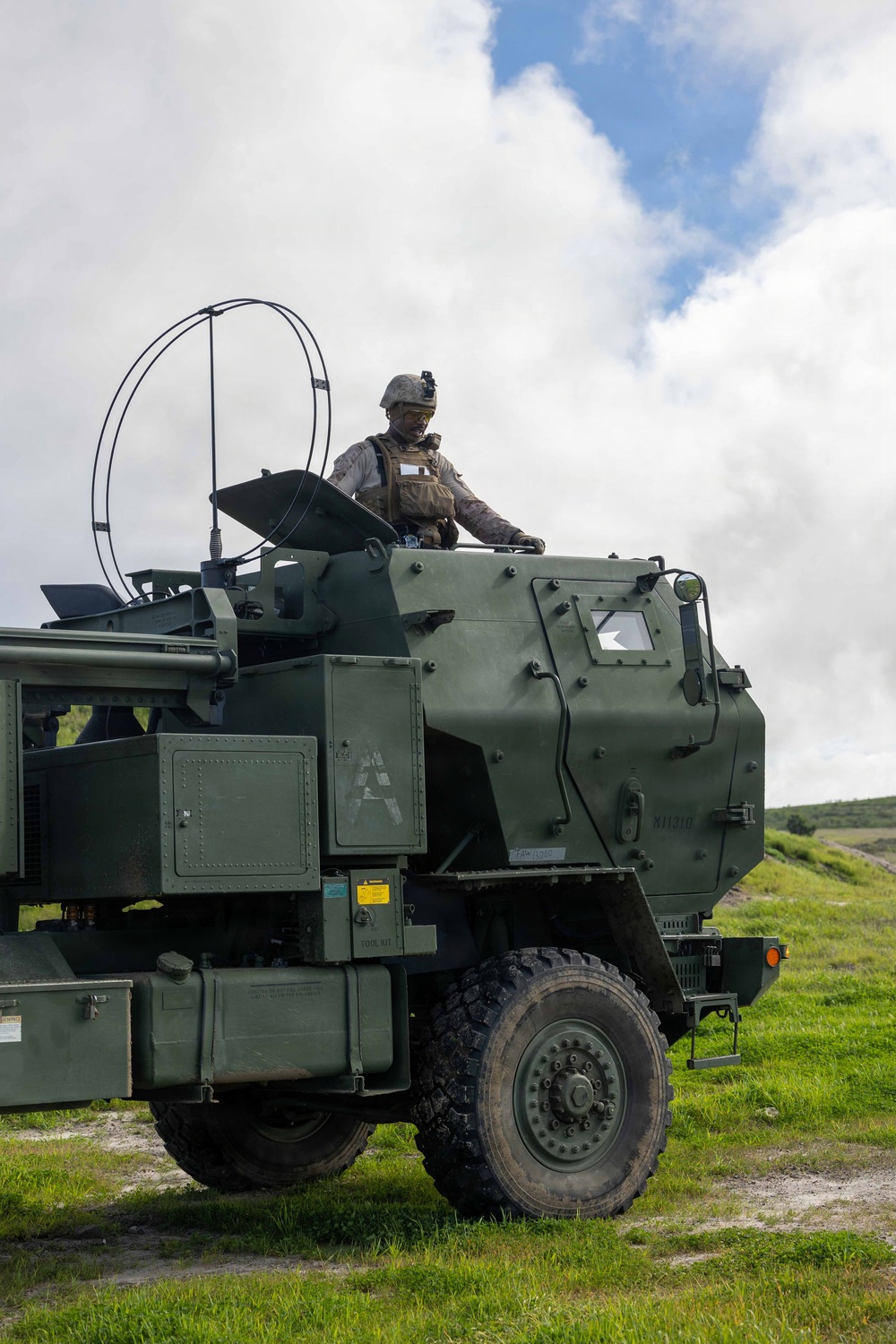 11th MEU Marines Utilize a High Mobility Artillery Rocket System
