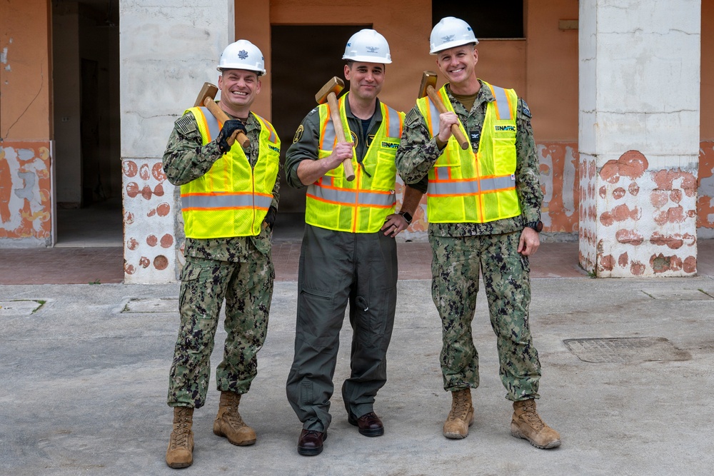 NSA Naples Begins Demolition of Building 443