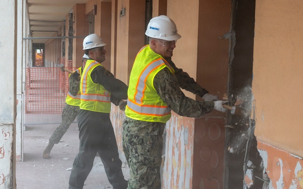 NSA Naples Begins Demolition of Building 443