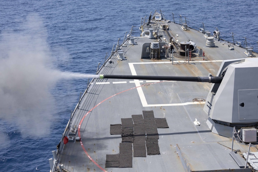 Spruance conducts routine operations