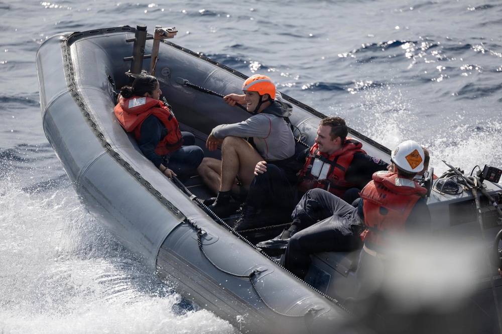 Spruance conducts routine operations