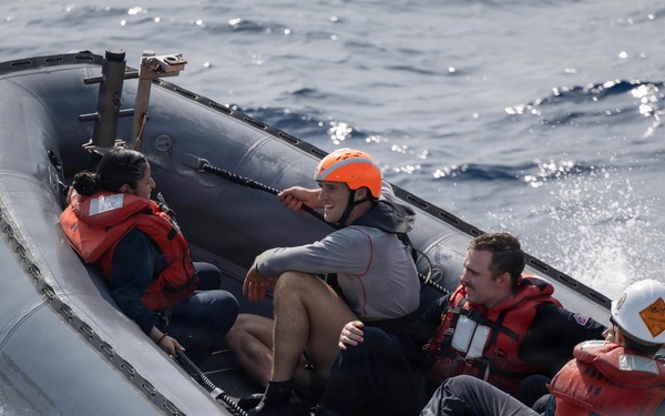 Spruance conducts routine operations