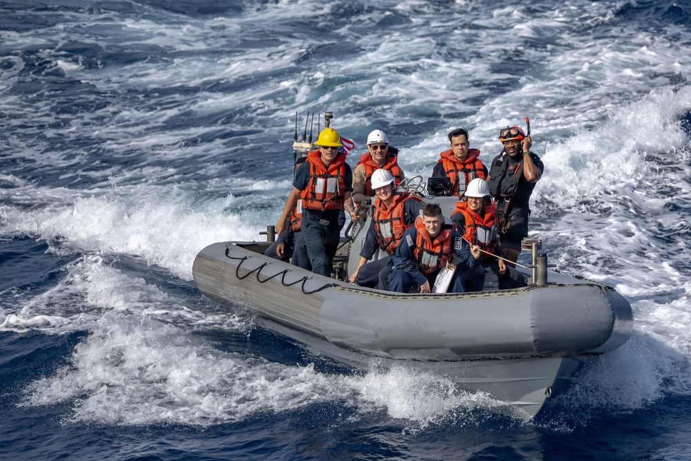 Spruance conducts routine operations