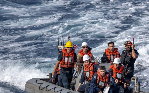 Spruance conducts routine operations