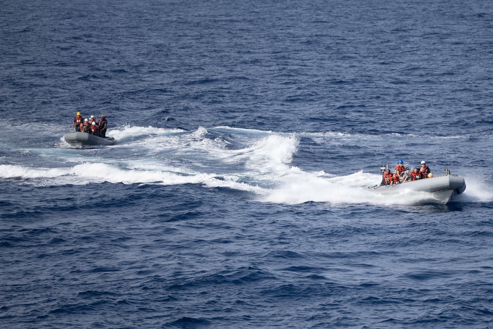 Spruance conducts routine operations