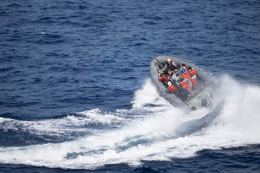 Spruance conducts routine operations