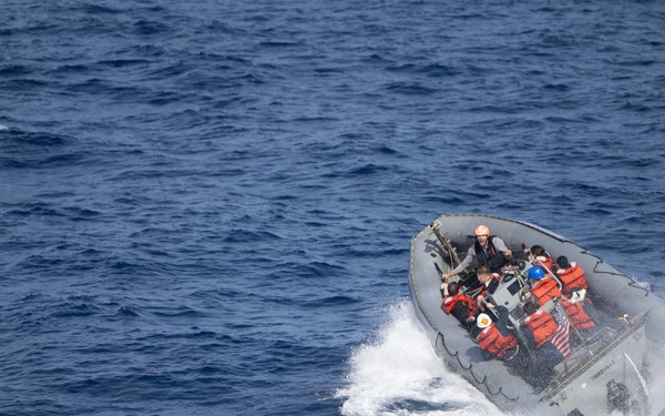 Spruance conducts routine operations