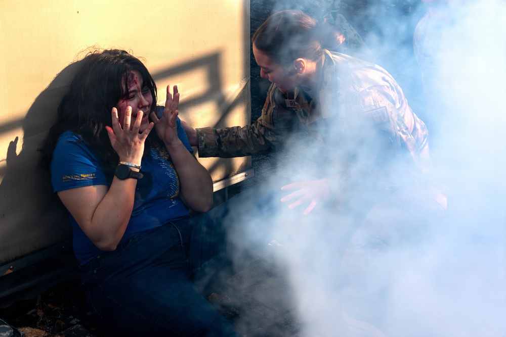 86th Medical Group, sister services join together in large scale mass casualty training exercise