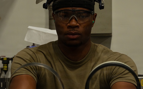 Sheet metal shop fabricates a metal bracket for medical use