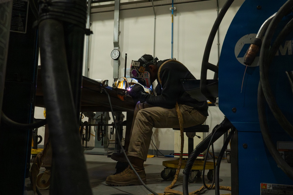 Sheet metal shop fabricates a metal bracket for medical use