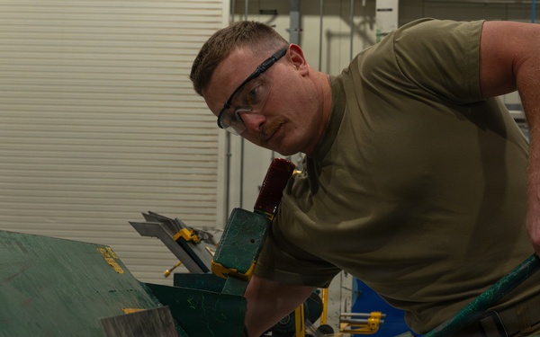 Sheet metal shop fabricates a metal bracket for medical use