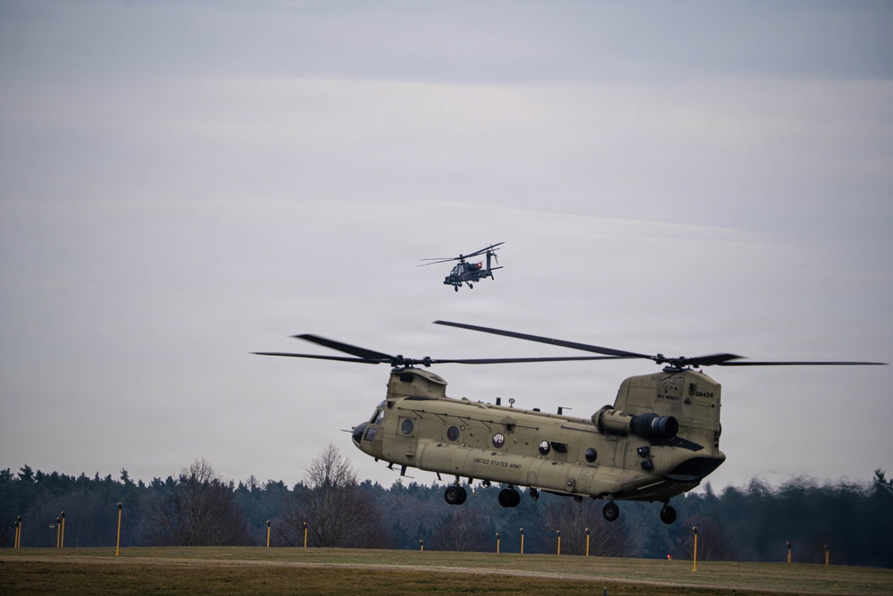 Apache pilot completes final flight in Germany after 21-year career