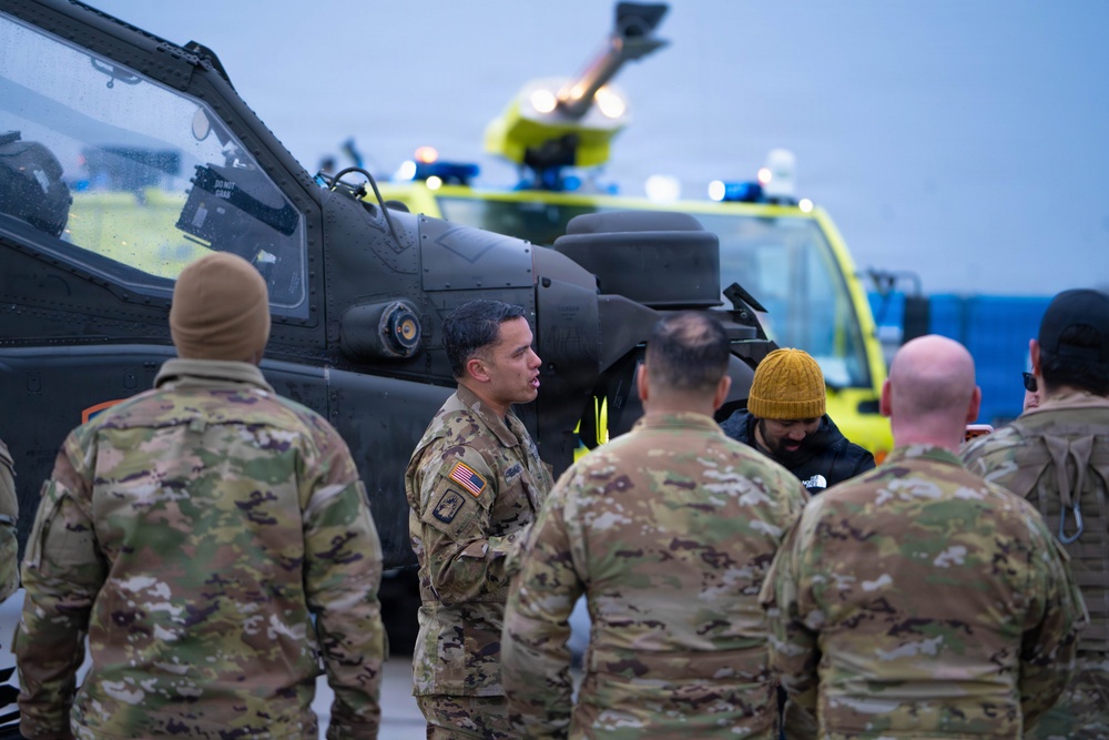 Apache pilot completes final flight in Germany after 21-year career
