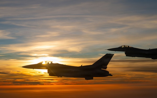 Aerial Refueling Fighting Falcons