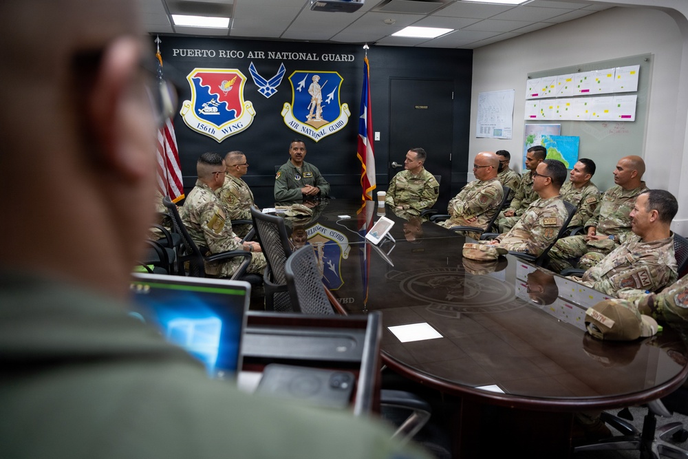 CMSgt. Moore, ANG Command Chief visits 156th Wing