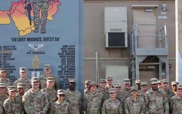 Distinguished Visit at 3d Theater medical Command (Forward) HQ
