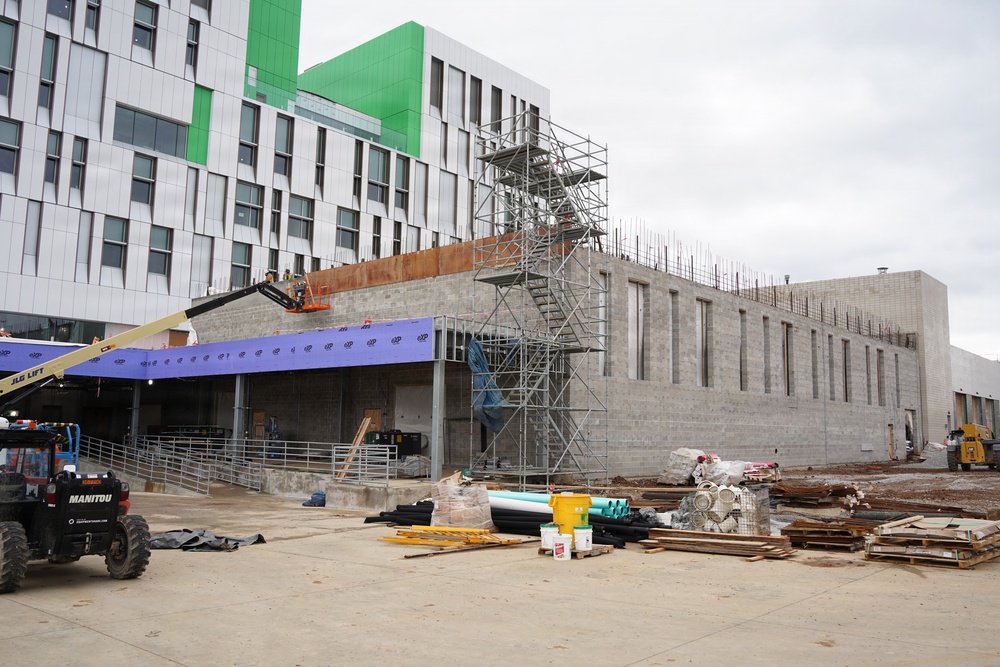 Construction continues on the Louisville Medical Center Jan. 14, 2026