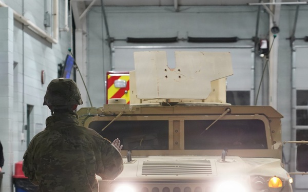 Staging the Humvee