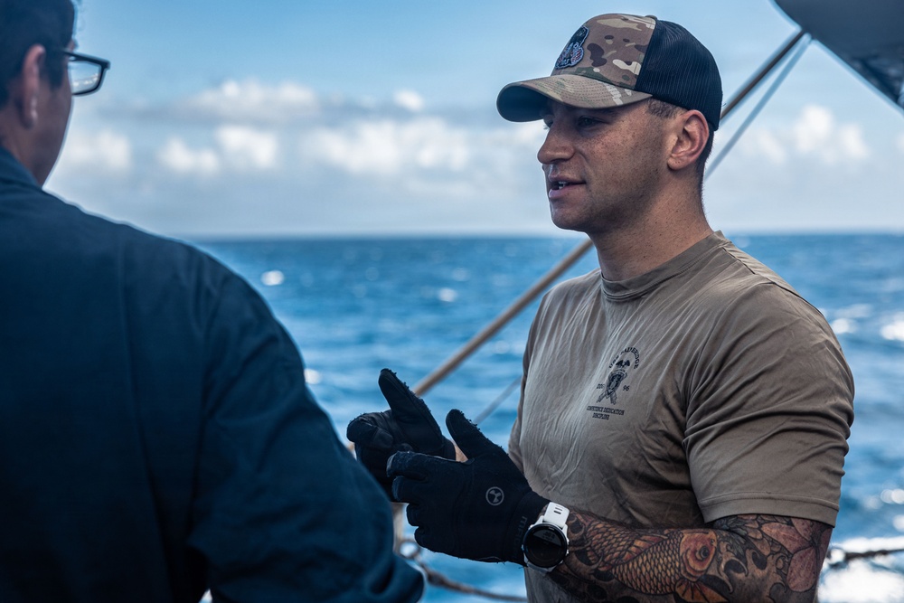 USS Bainbridge Conducts Small Arms Familiarization