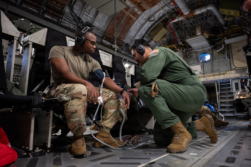 514th AES in-flight training