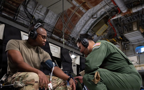 514th AES in-flight training