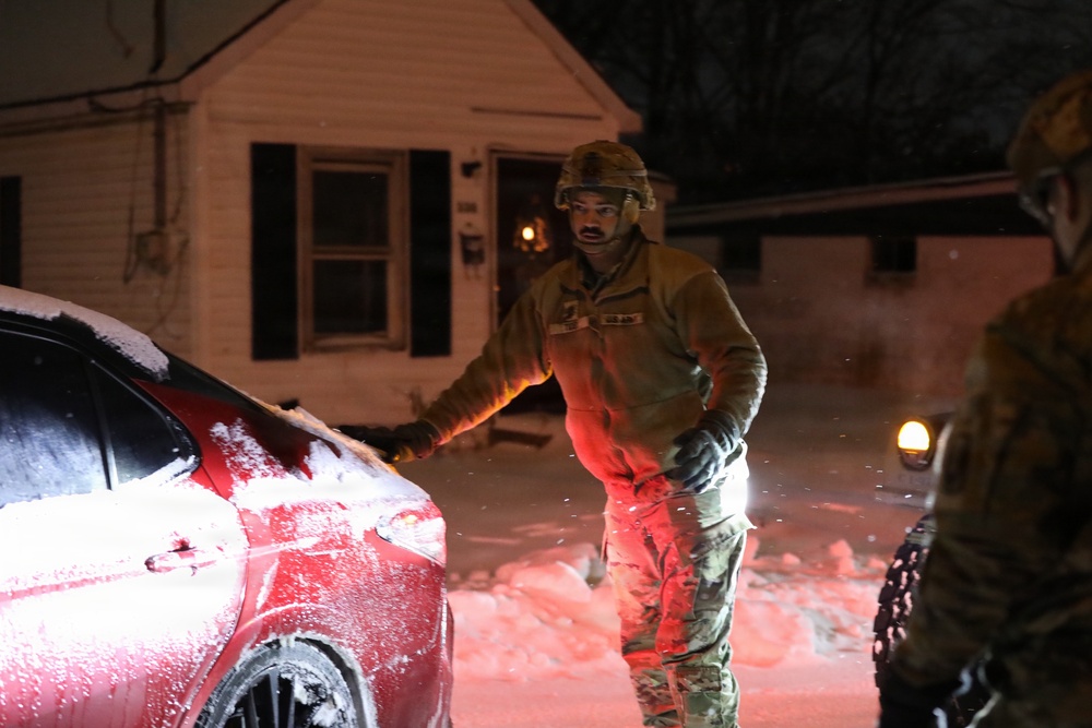 Kentucky Army National Guard Soldiers support Winter Storm Fern Recovery