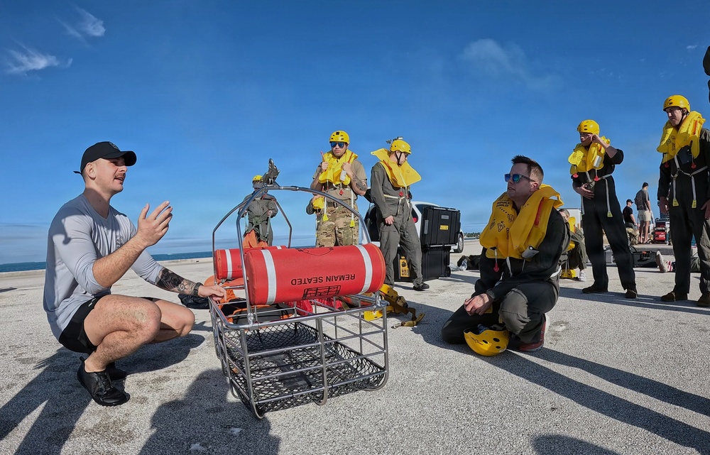 732nd Airlift Squadron water survival training