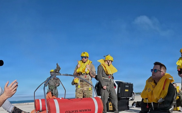 732nd Airlift Squadron water survival training
