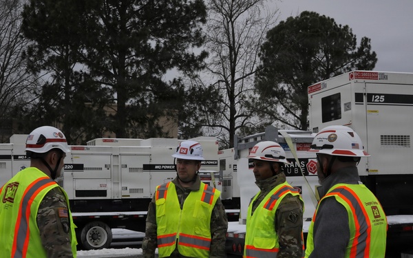USACE conducts site-visit of staged generators in response to Winter Storm Fern