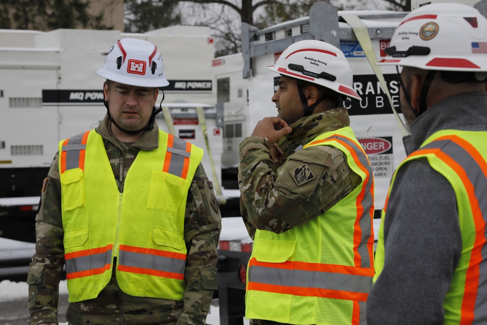 USACE conducts site-visit of staged generators in response to Winter Storm Fern