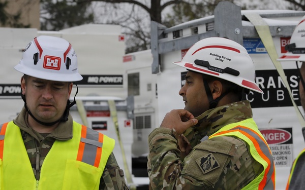 USACE conducts site-visit of staged generators in response to Winter Storm Fern