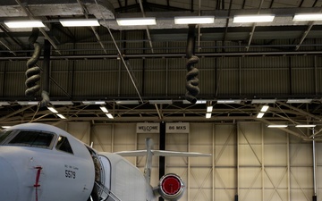 EA-37B Compass Call visits Ramstein AB in first stop of European roadshow