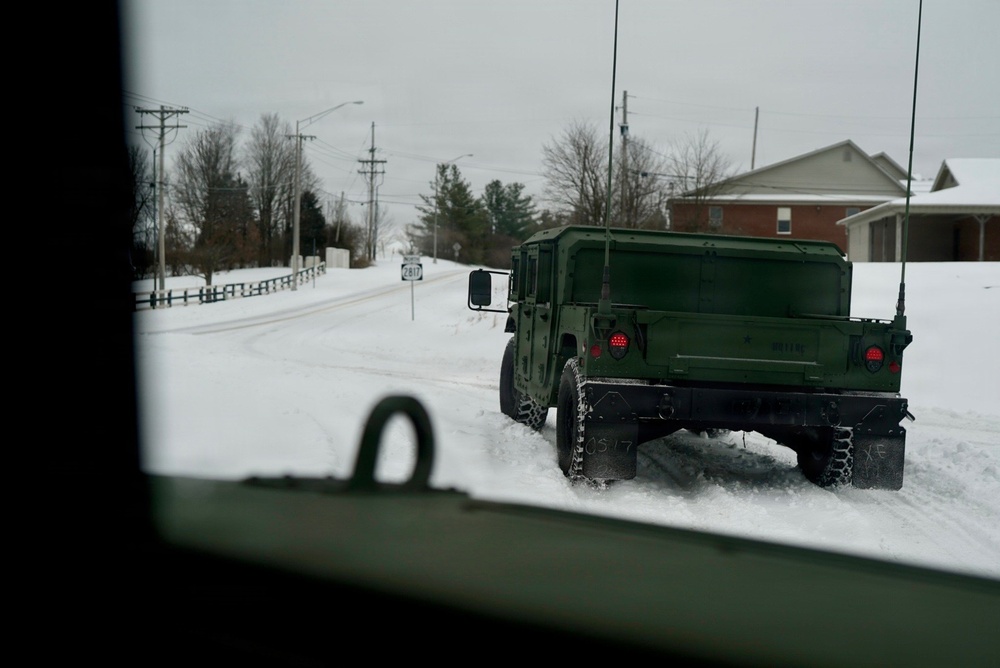Kentucky Army National Guard Soldiers support Winter Storm Fern Recovery