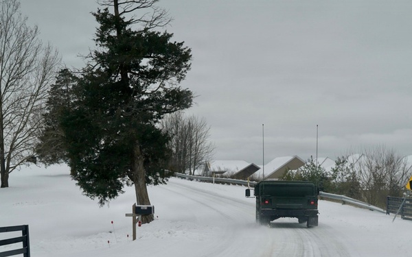 Kentucky Army National Guard Soldiers support Winter Storm Fern Recovery