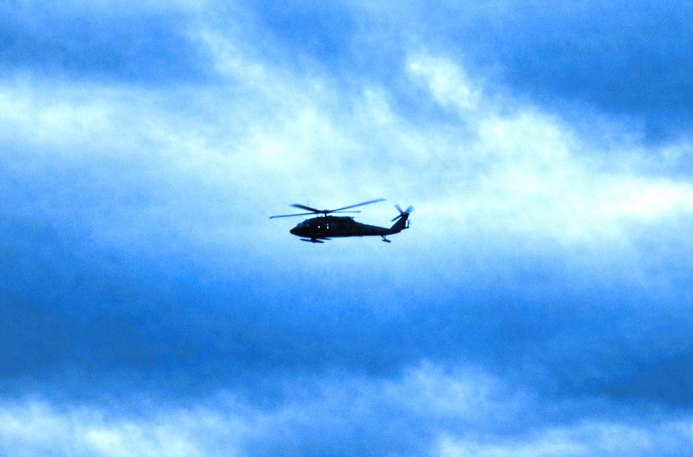 Minnesota National Guard UH-60 Black Hawk supports training operations at Fort McCoy
