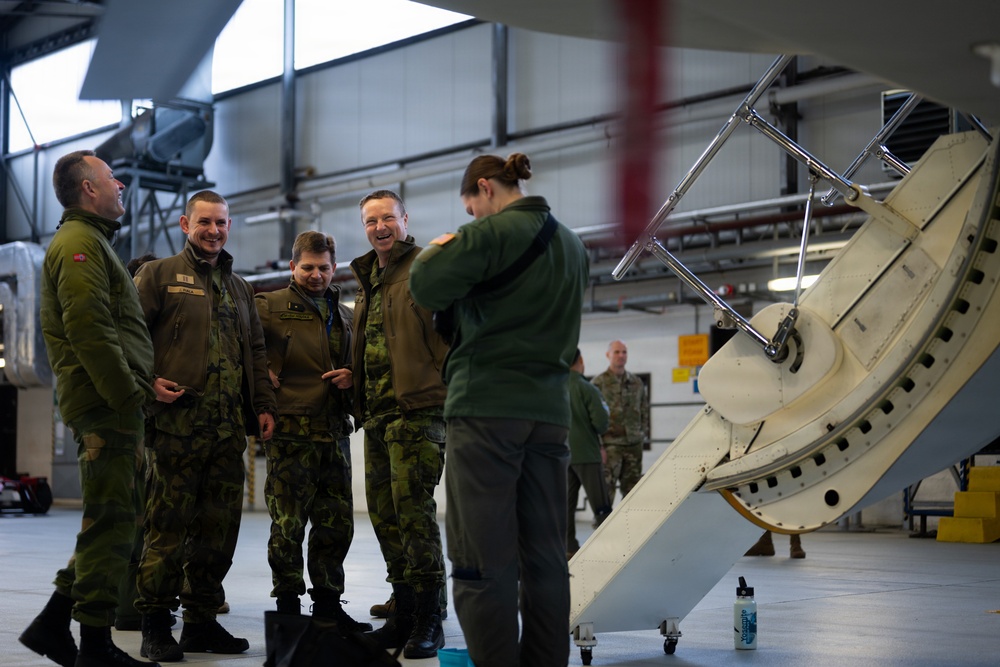 EA-37B Compass Call visits Ramstein AB in first stop of European roadshow