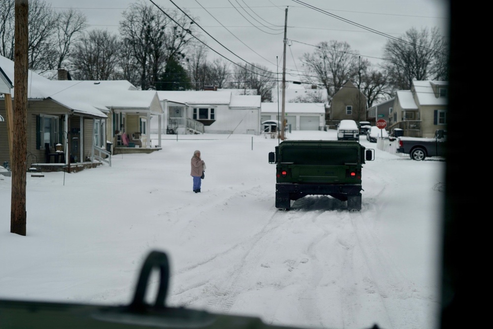 Kentucky Army National Guard Soldiers support Winter Storm Fern Recovery