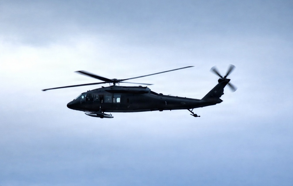 Minnesota National Guard UH-60 Black Hawk supports training operations at Fort McCoy
