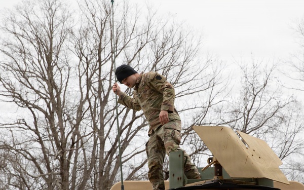 U.S. Army National Guard Spc. Sean Bailey Prepares an LMTV During Operation Blur