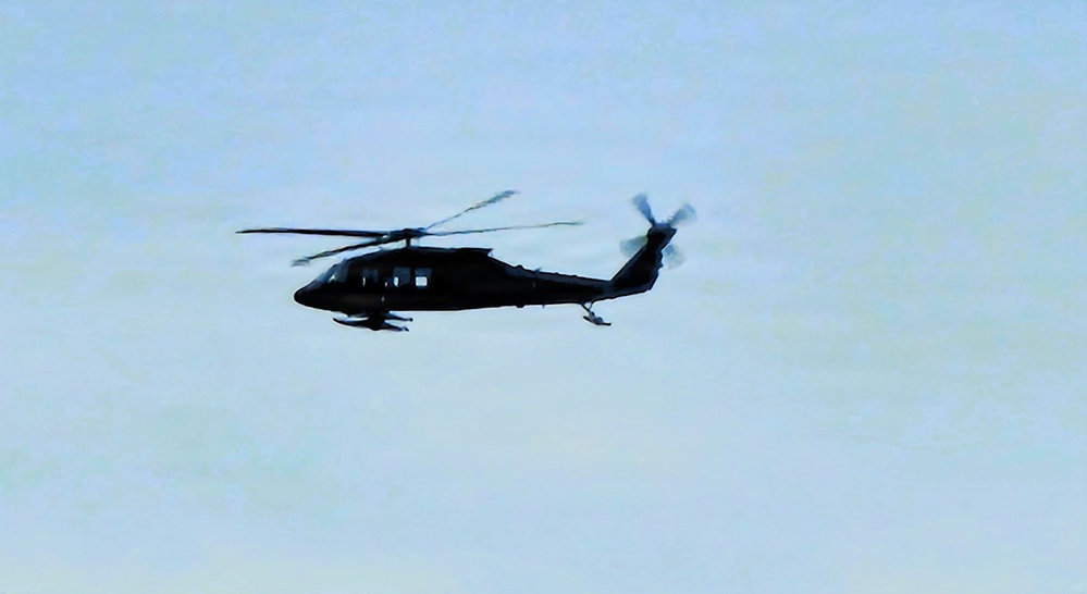 Minnesota National Guard UH-60 Black Hawk supports training operations at Fort McCoy